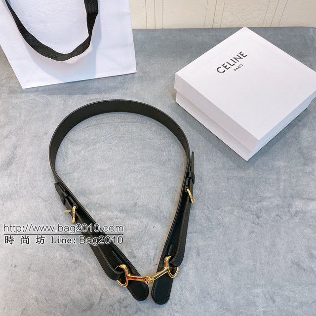 CELINE女士皮帶 賽琳馬銜扣腰帶 賽琳小牛皮可調節皮帶  jjp1141